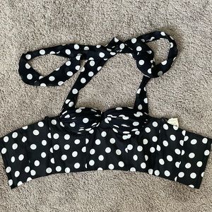 Neiman Marcus vintage studio polka dot corset top